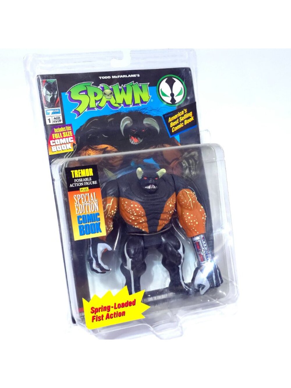 Vintage 1994 Todd McFarlane's Spawn Series 1 Tremor Action Figure NEW - Picture 2 of 12